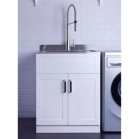 stainless steel laundry tub with cabinet|costco stainless steel laundry sink.